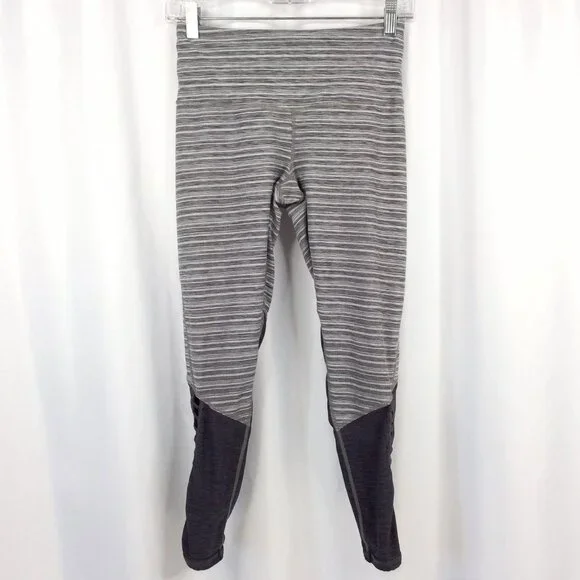 prAna Bohemio 7/8 Leggings Women's Size Small Gray Black - Picture 4 of 12